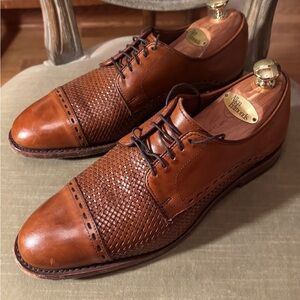 Allen Edmonds New Orleans All Leather Oxford 8E Brown EXCELLENT